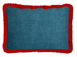 federa organza 35x50cm--peacock red