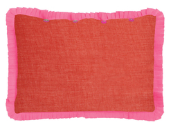 federa organza 35x50cm--rust pink