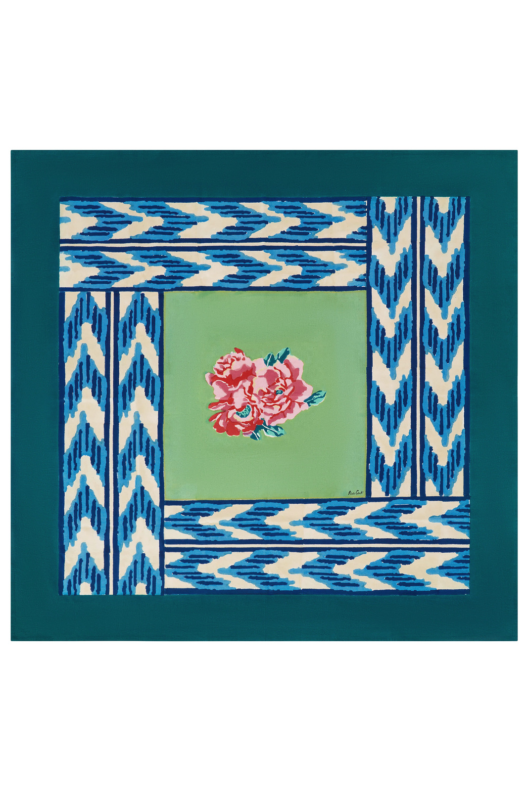 cotton cloth 110x110cm--nina rose mint