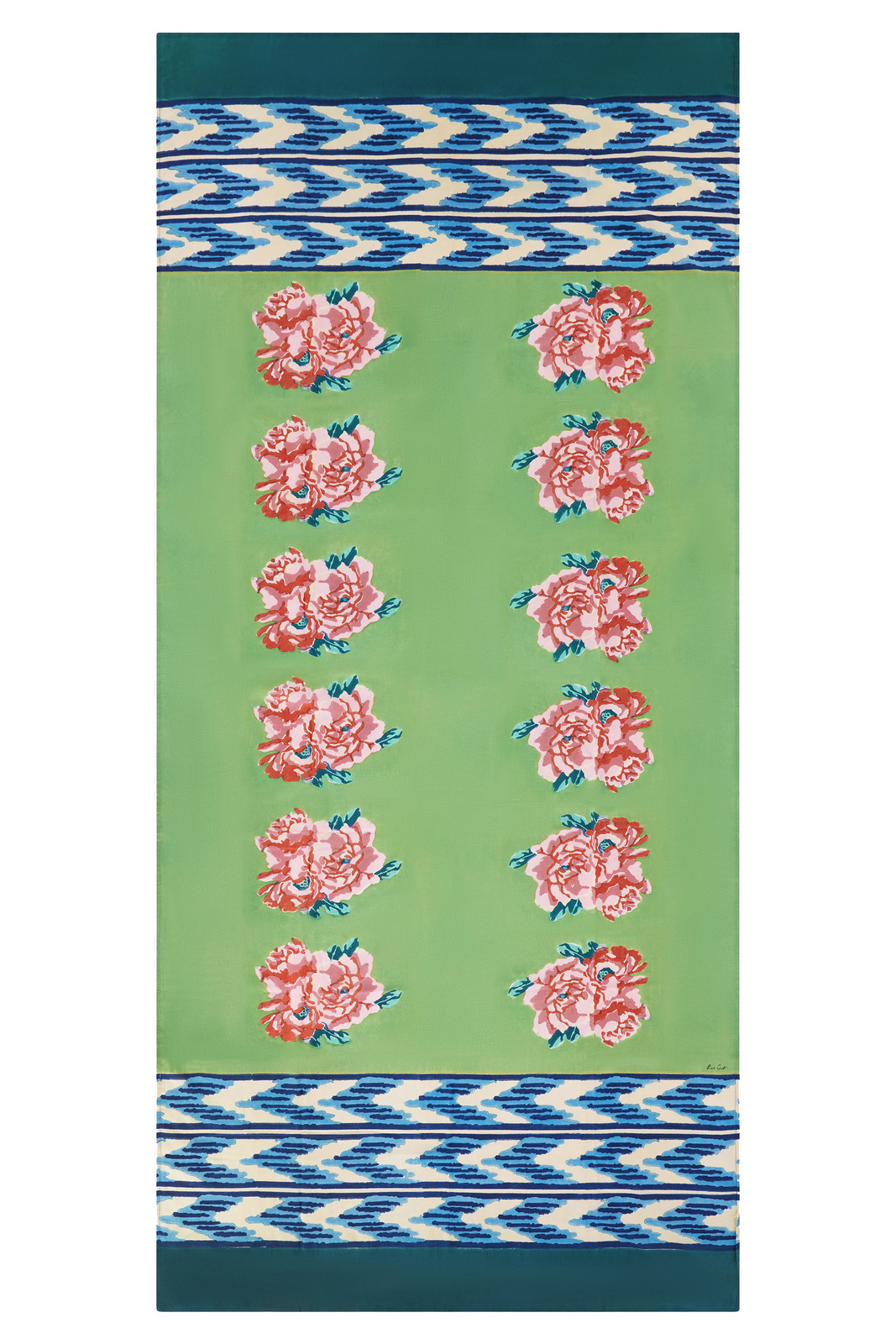 cotton muslin curtain 110x240cm--nina rose mint