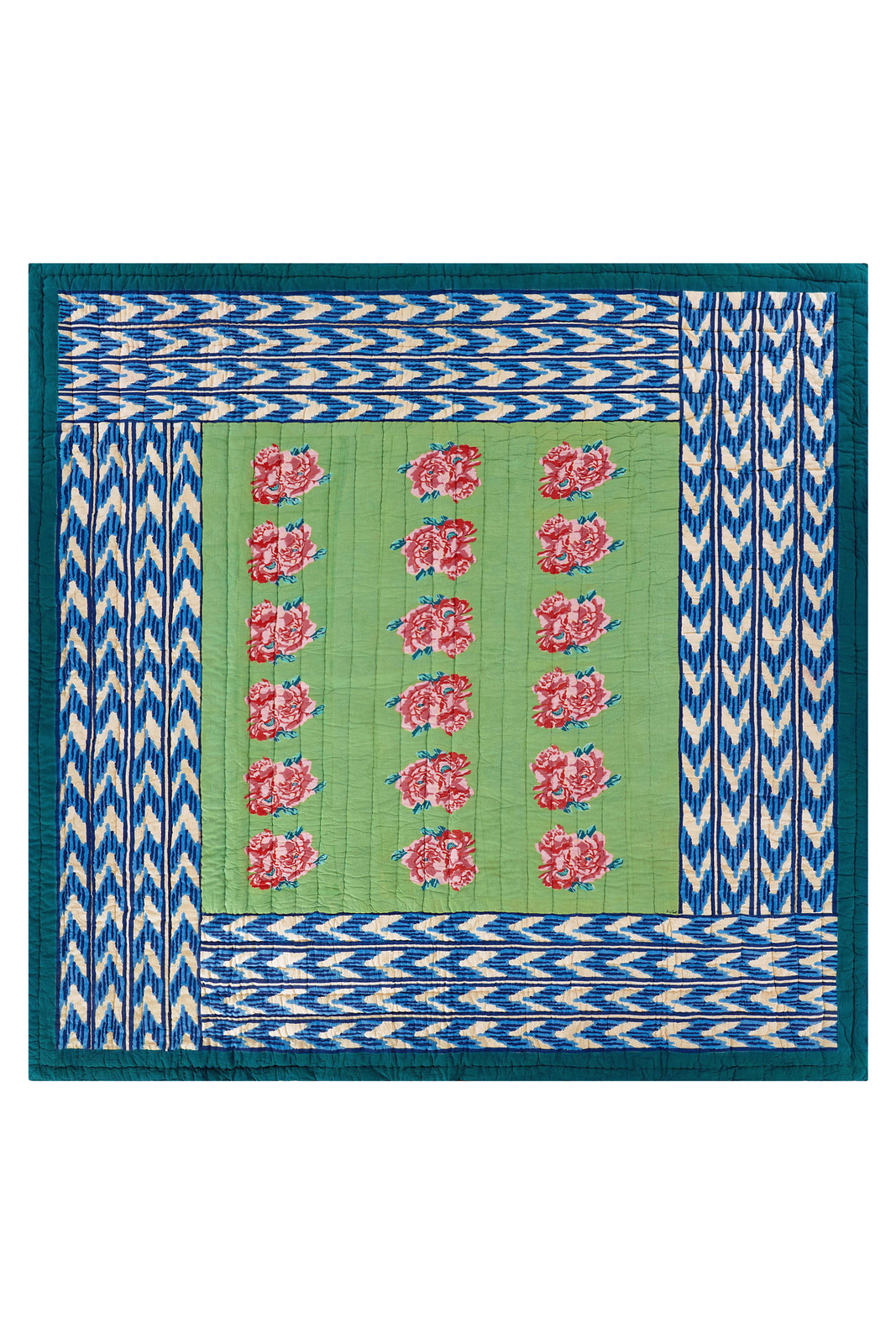 reversible quilt 250x270cm-- nina rose mint