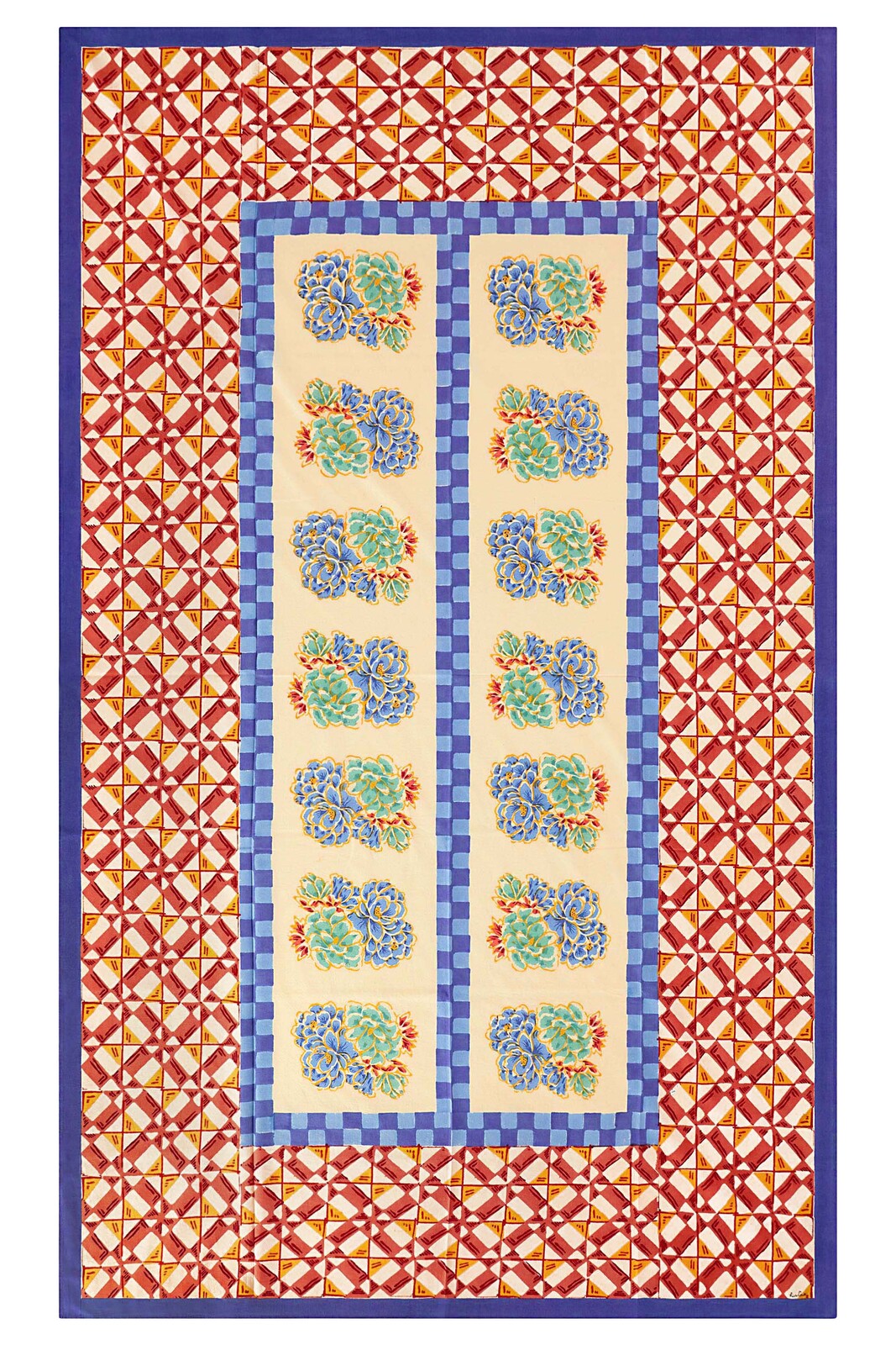 telo cotone 140x240cm--positano red tiles