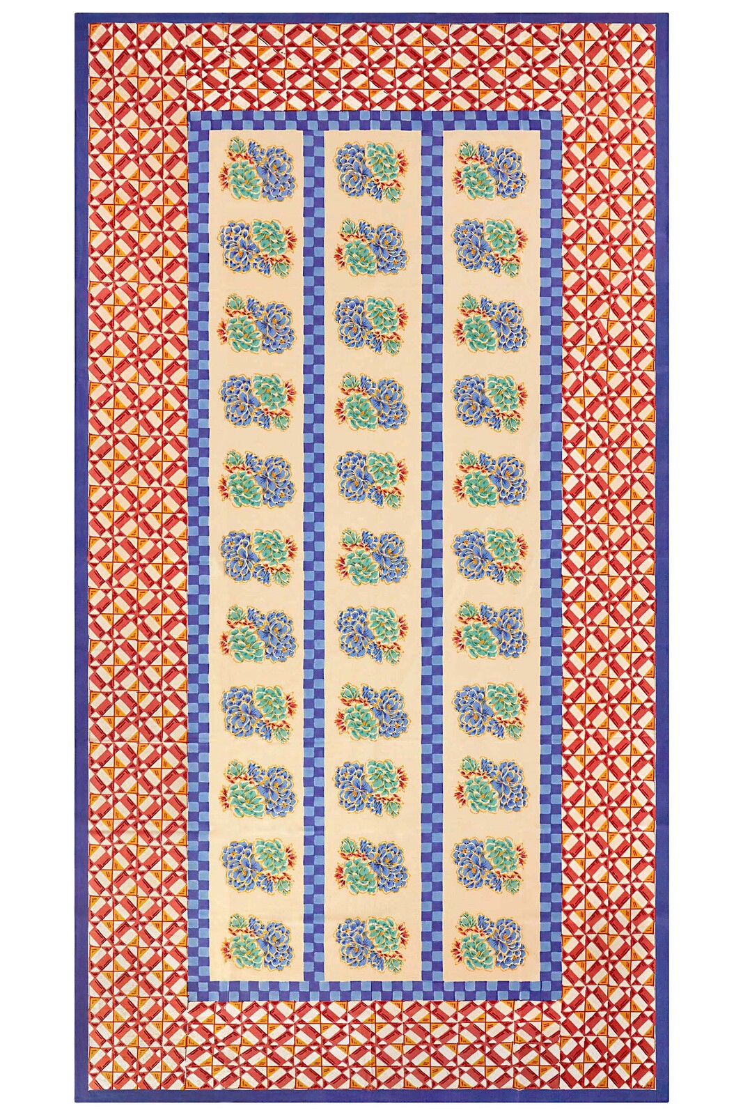 telo cotone 180x350cm--positano red tiles