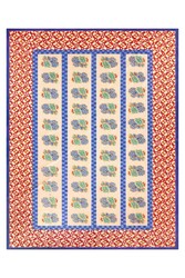 telo cotone 220x350cm--positano red tiles