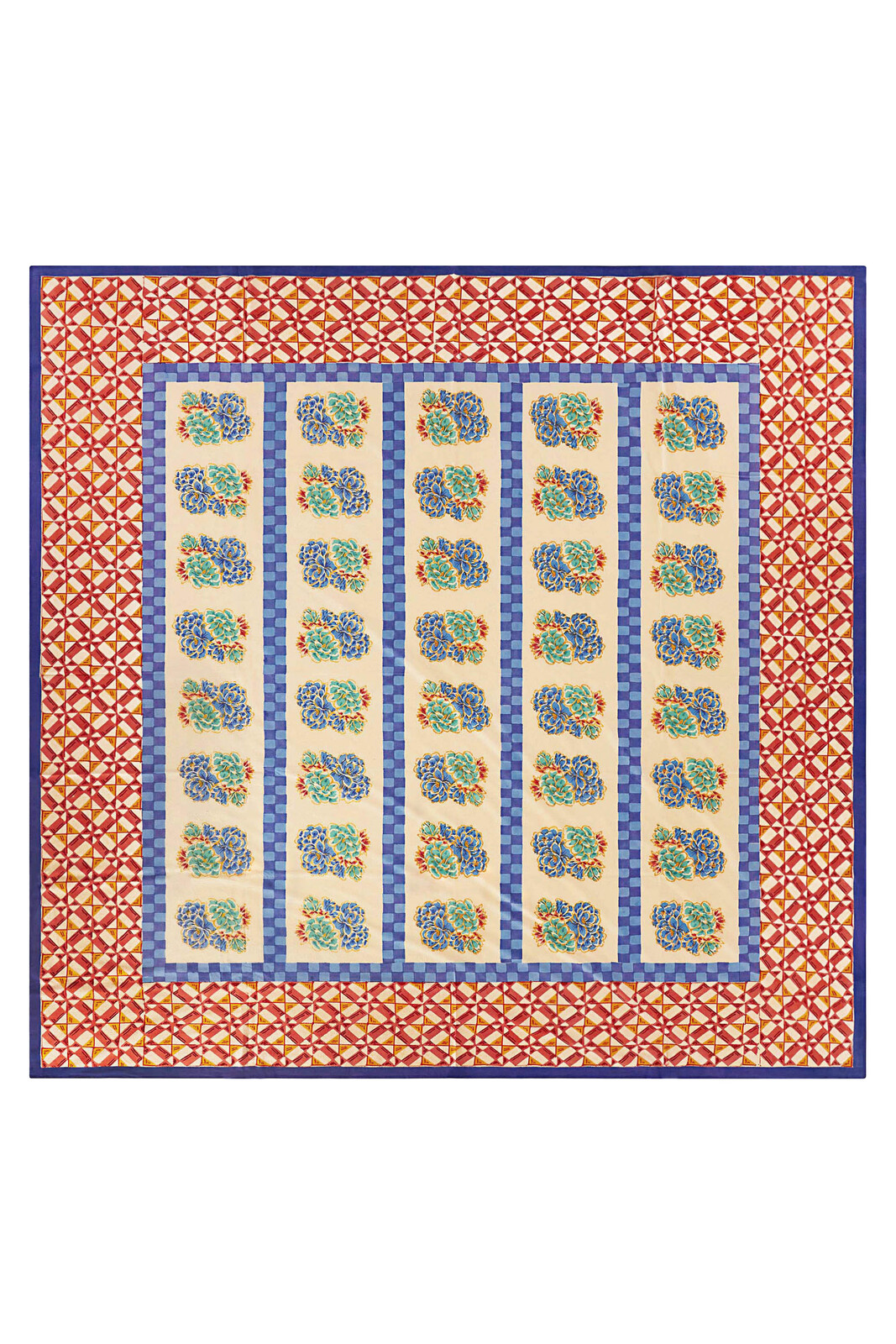 telo cotone 250x270cm--positano red tiles