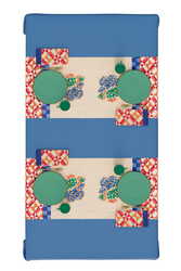 cotton runner 50x150cm--positano red tiles