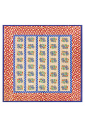 reversible quilt 250x270cm--positano red tiles