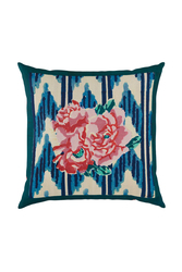cotton cushion cover 45x45cm--nina rose mint