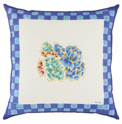 cotton cushion cover 60x60cm--positano red tiles