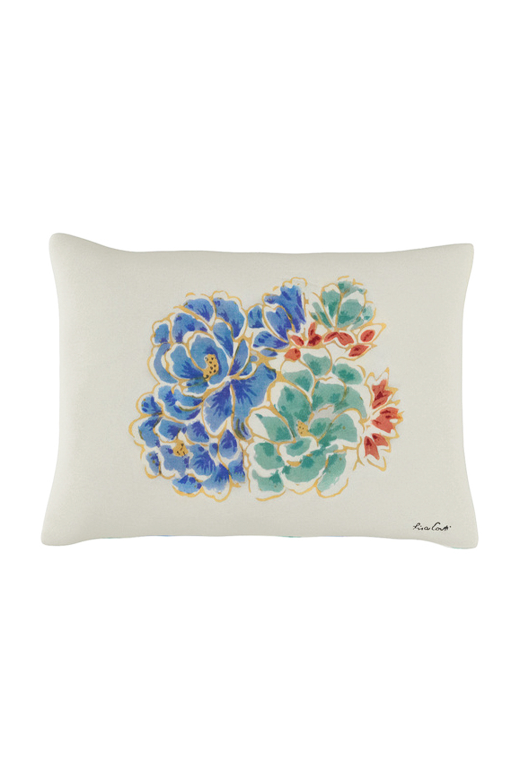 cotton cushion 30x40cm--positano red tiles