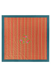 reversible quilt 250x270cm--hima big flower turquoise