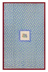 reversible quilt 180x270cm--positano red tiles