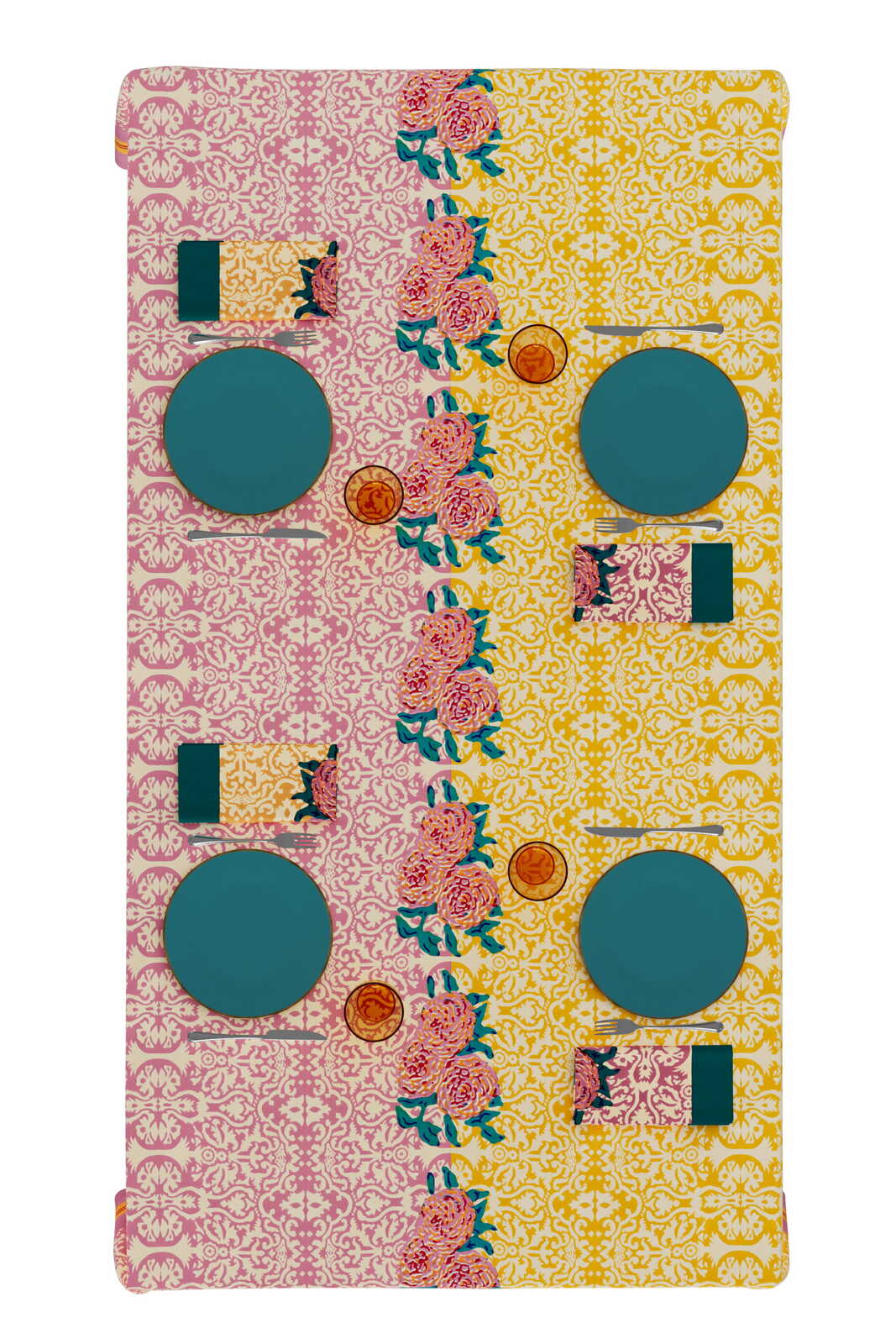 telo cotone 180x180cm--dam dam lilac gold