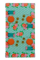 cotton napkin 50x50cm--hima big flower turquoise