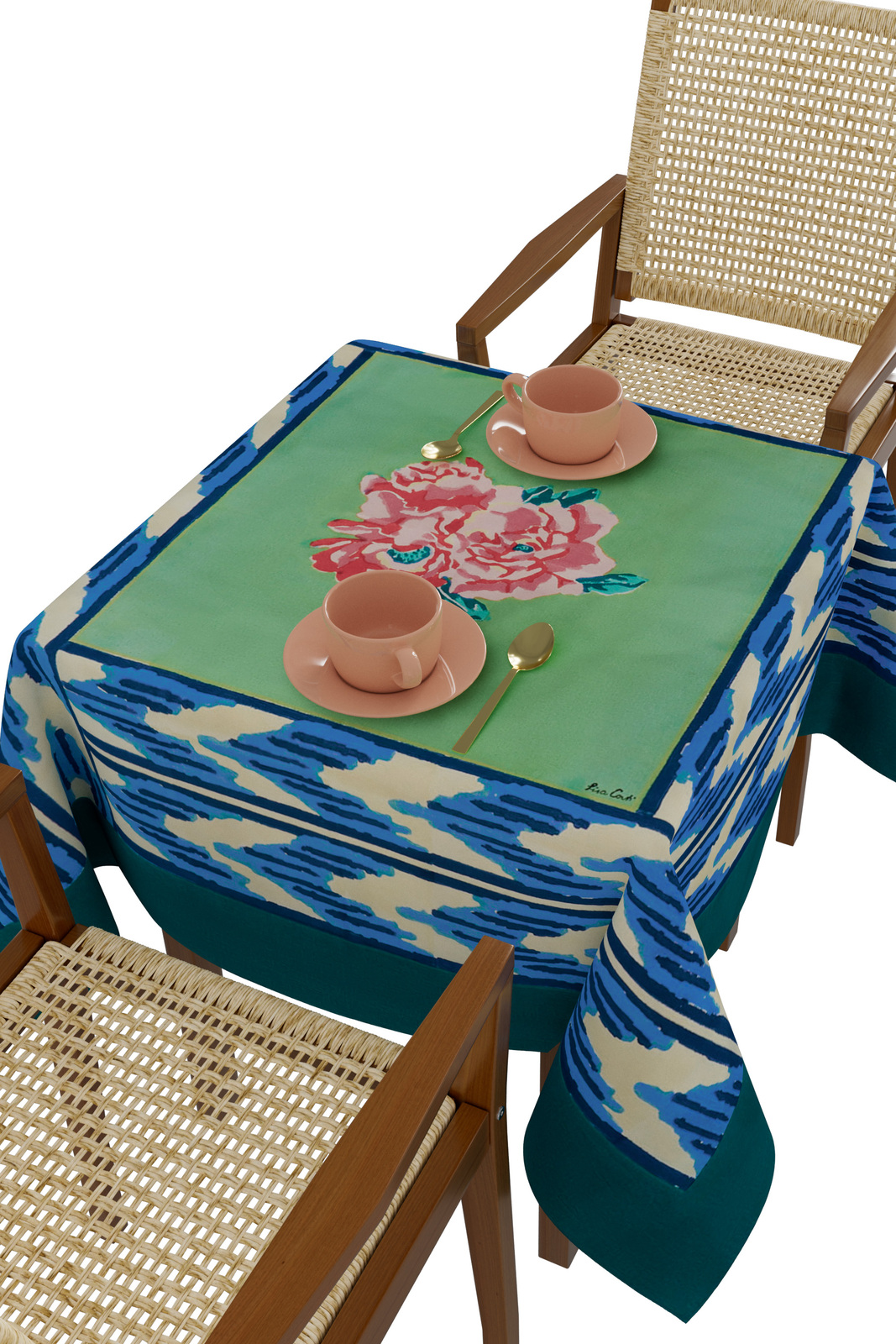 cotton cloth 110x110cm--nina rose mint