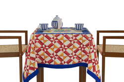 telo cotone 110x110cm--positano red tiles