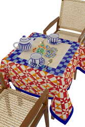 telo cotone 110x110cm--positano red tiles