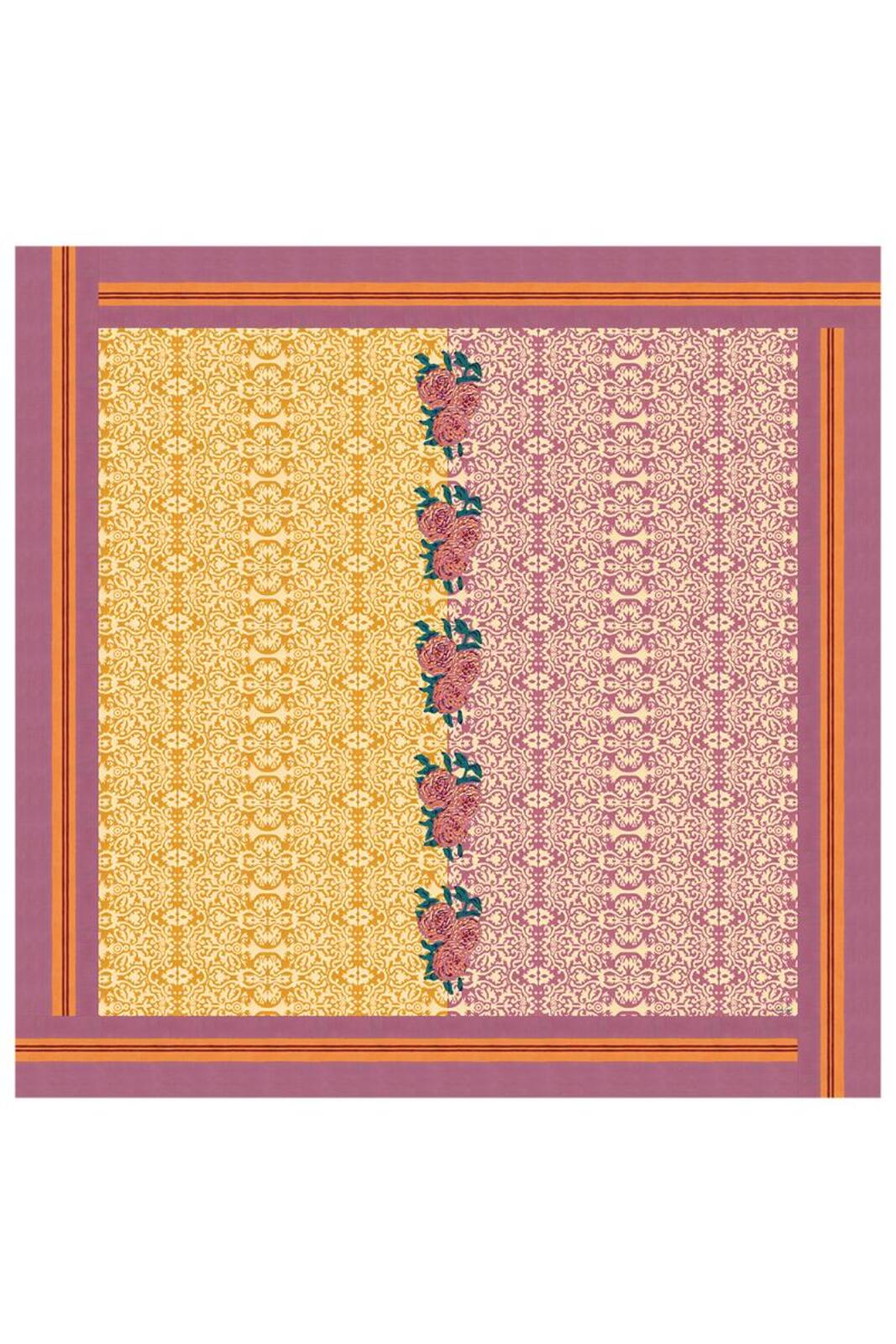 cotton cloth 220x220cm--dam dam lilac gold