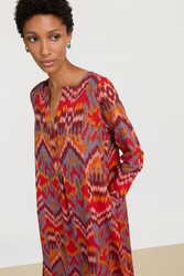 abito madhu--mathura ikat sugar red