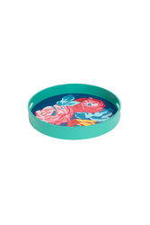 round tray--nizam flower blue