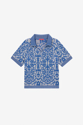 polo shirt--damask design sugar