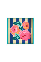 square tray--nizam stripes blue natural