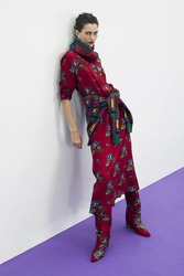 angela dress--shibuia flower red