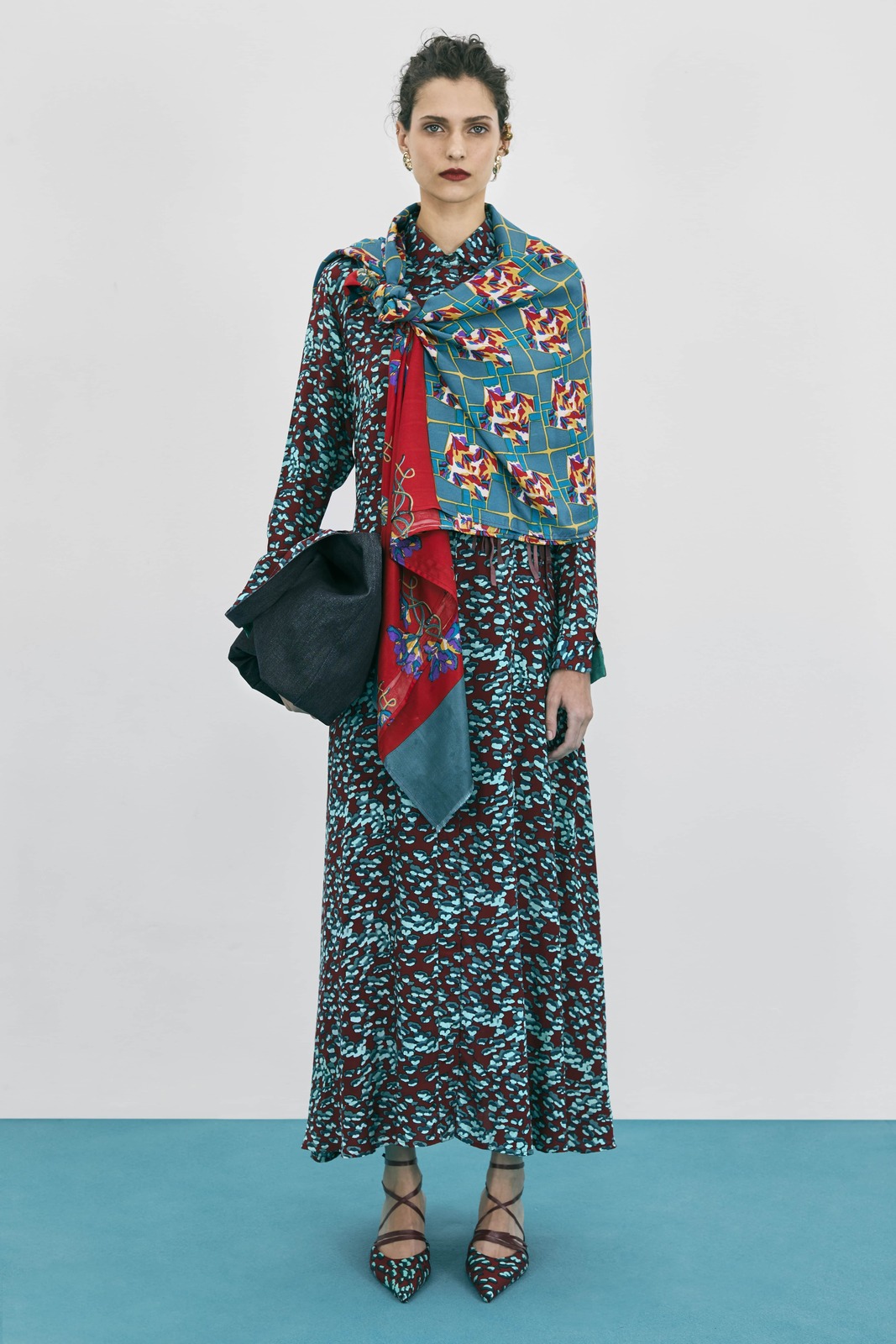 chemisier dress--ito jakucho red