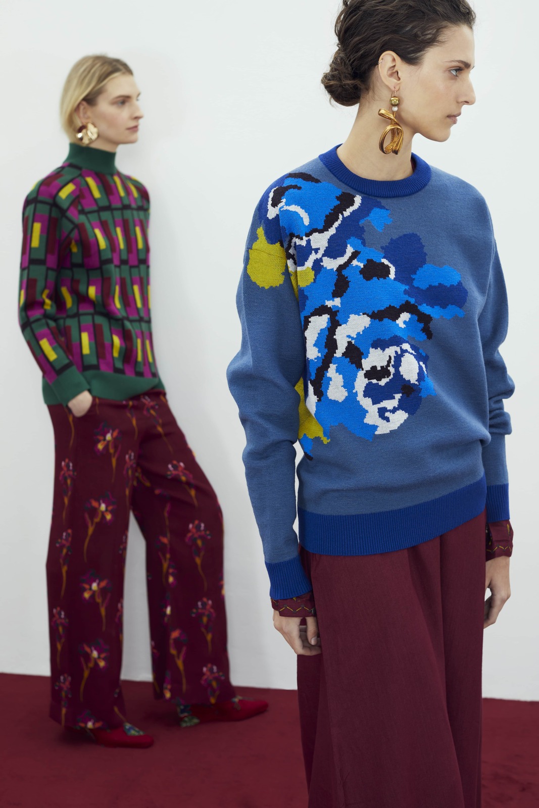 frida pullover--jaipur maze forest