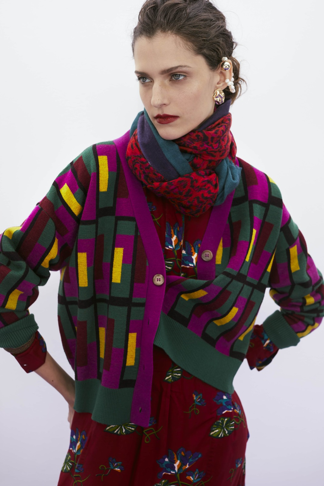 ginevra cardigan--jaipur maze forest