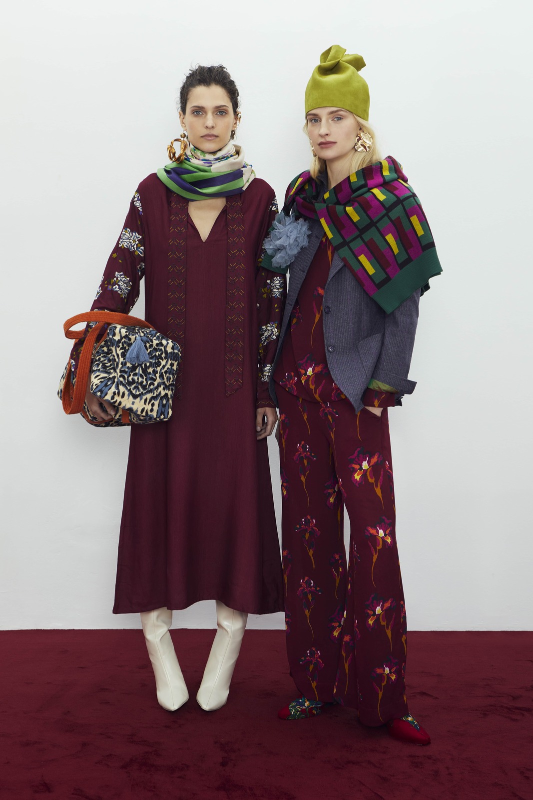giacca noa--tartan aubergine