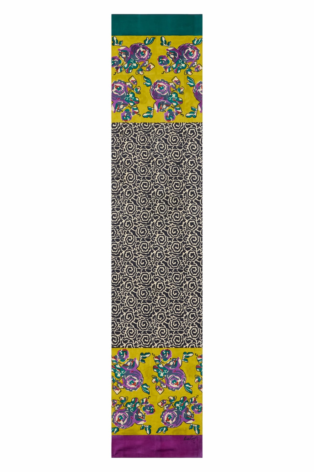 bow 38x180 habutai silk--orihime spiral black