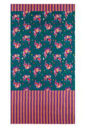 shawl silk 100x200--ginza bouquet forest
