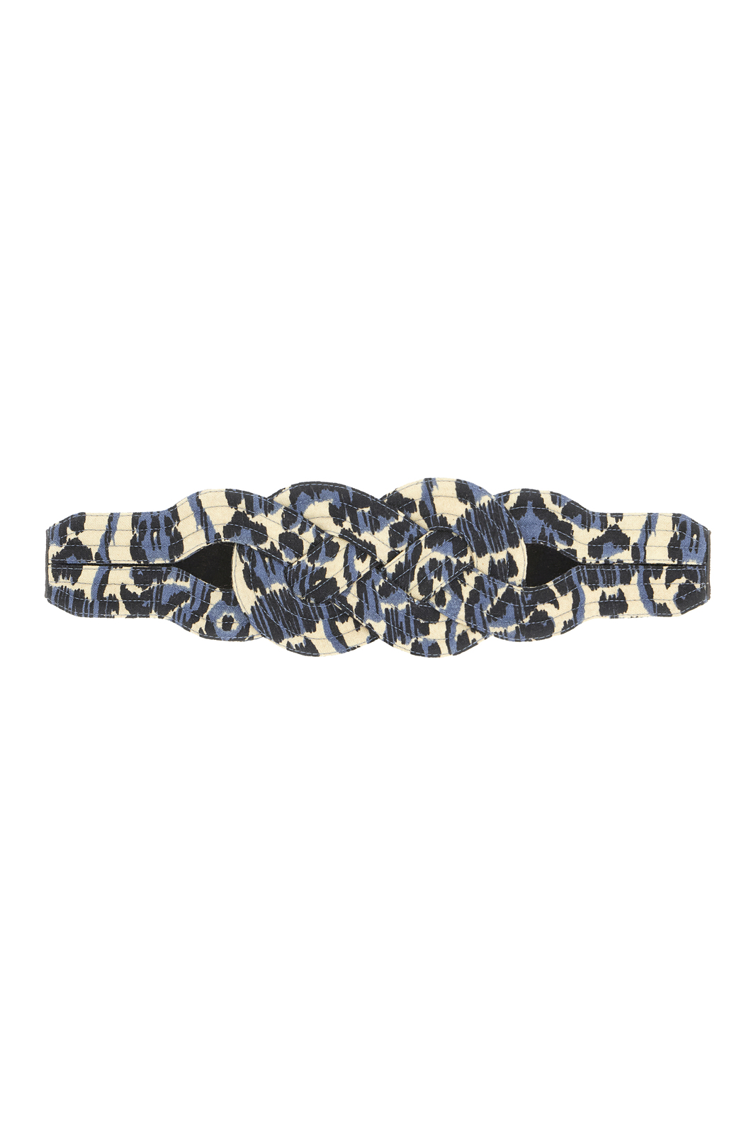 braid belt matti wool--kasuri damask ivory