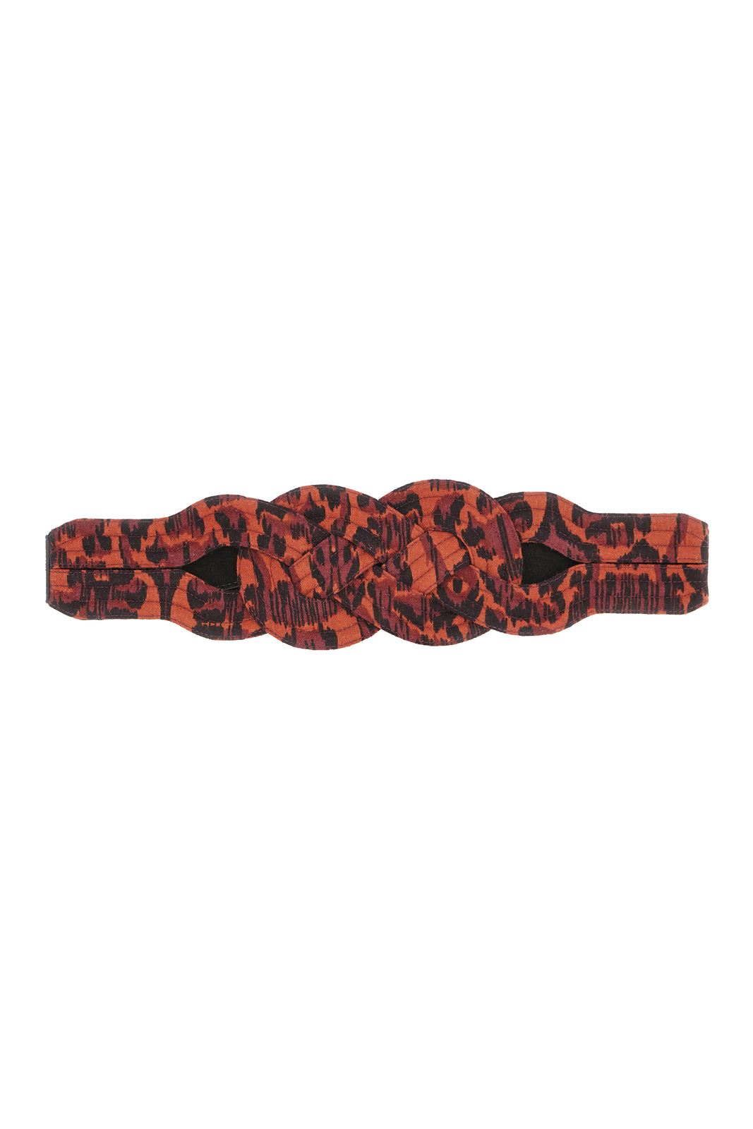 braid belt matti wool--kasuri damask rust