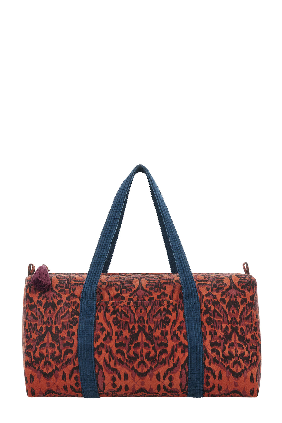 wool weekend bag matti--kasuri damask rust