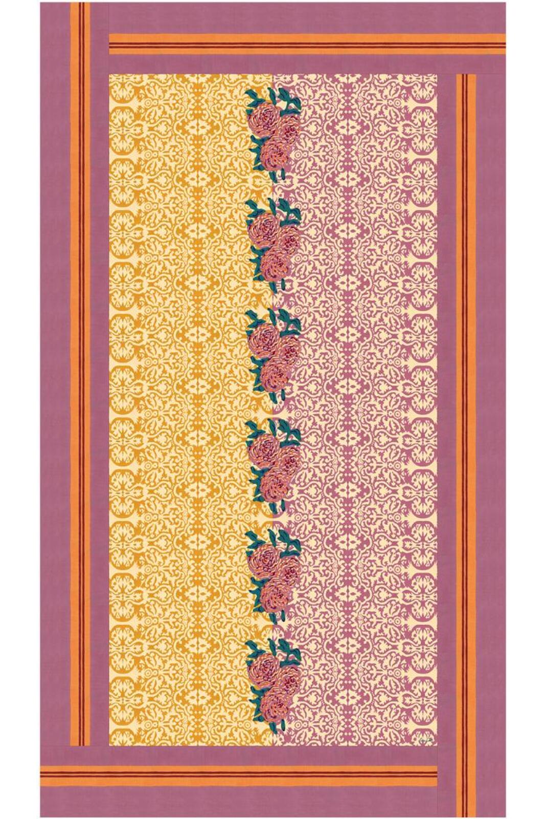 cotton cloth 140x240cm--dam dam lilac gold