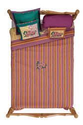 reversible quilt 250x270cm --dam dam lilac gold