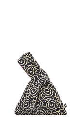 borsa knot in seta--orihime tartan fucsia