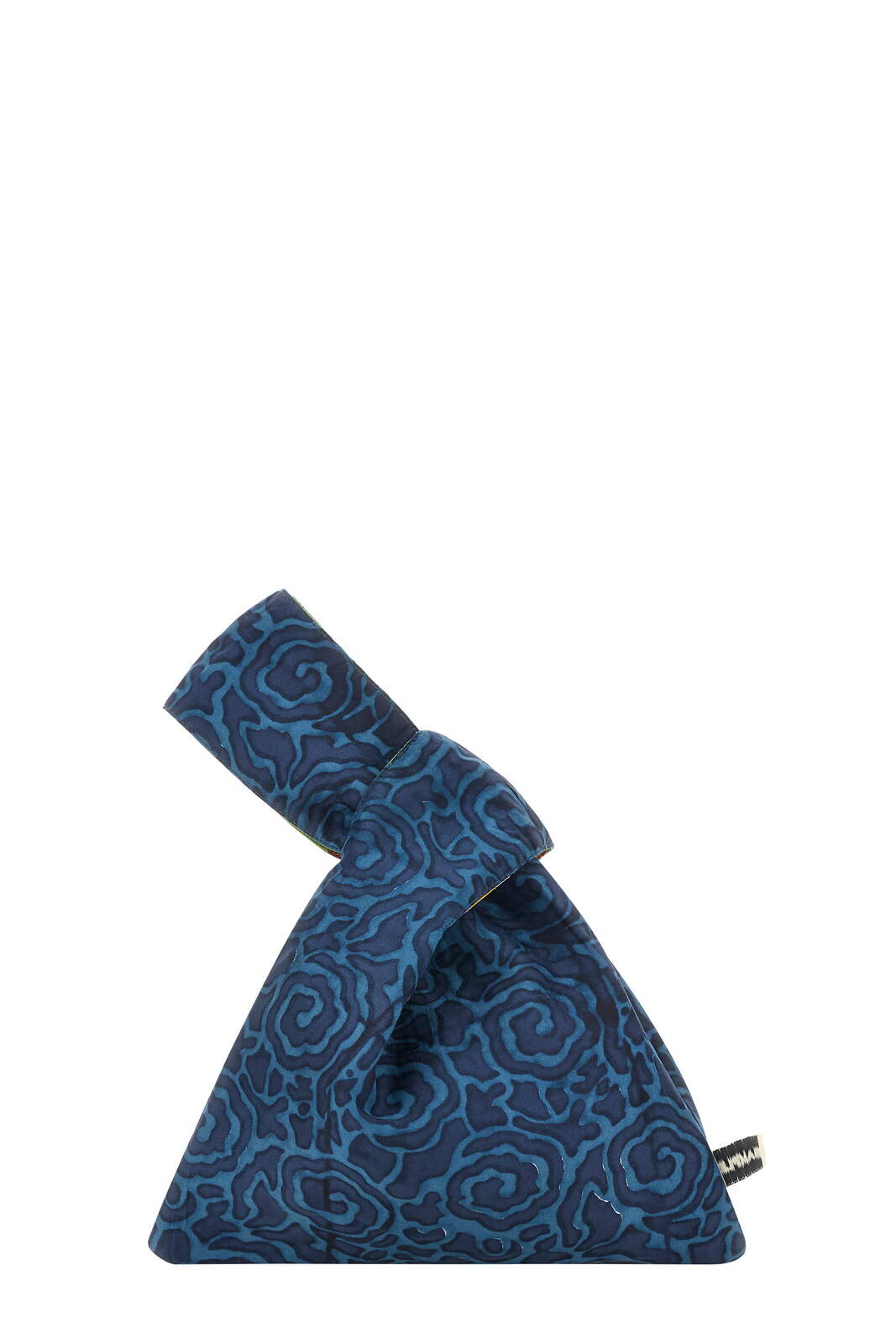 knot bag silk--orihime tartan olive green