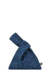 knot bag silk--orihime tartan olive green