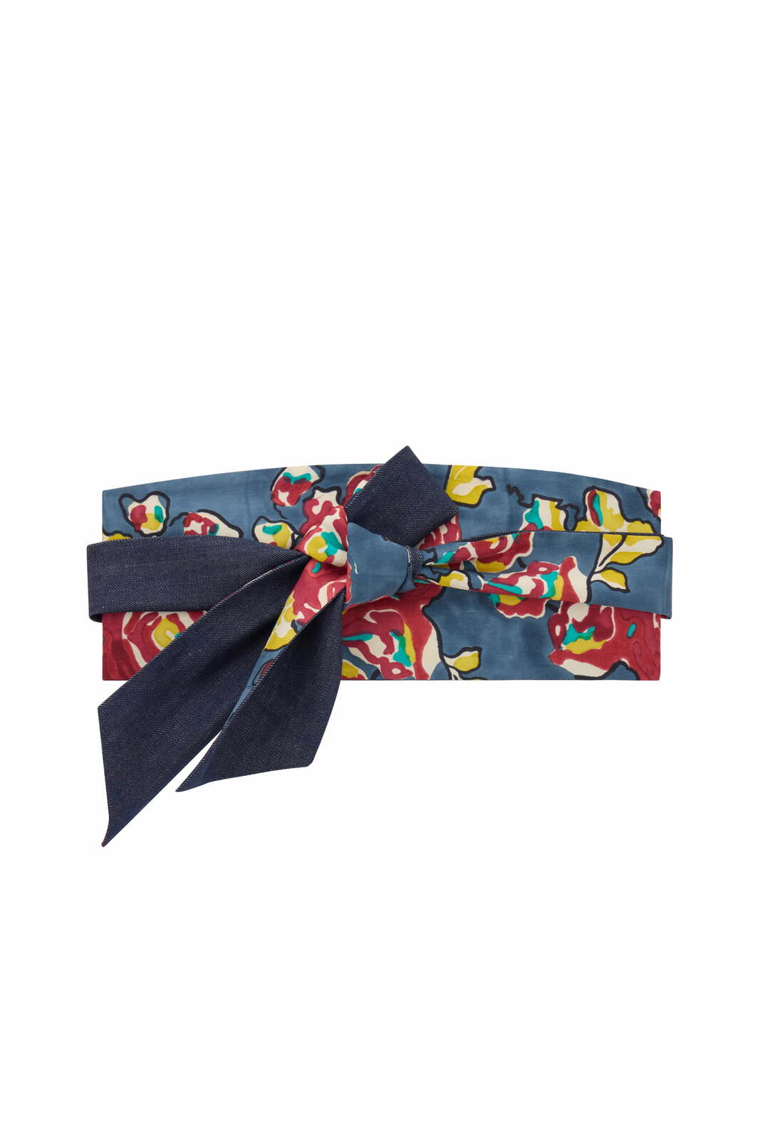 calcutta belt denim silk--orihime roses sugar