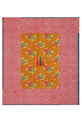 copriletto reversibile gudri 220x250cm--big flower gold mustard