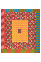 reversible gudri 250x270cm--ikat arrow gold