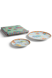 set di 2 piatti in porcellana--japanese light blue 