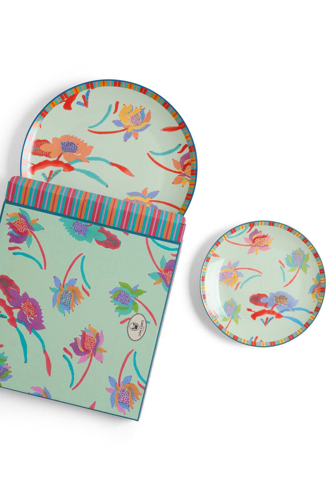 set di 2 piatti in porcellana--japanese green 