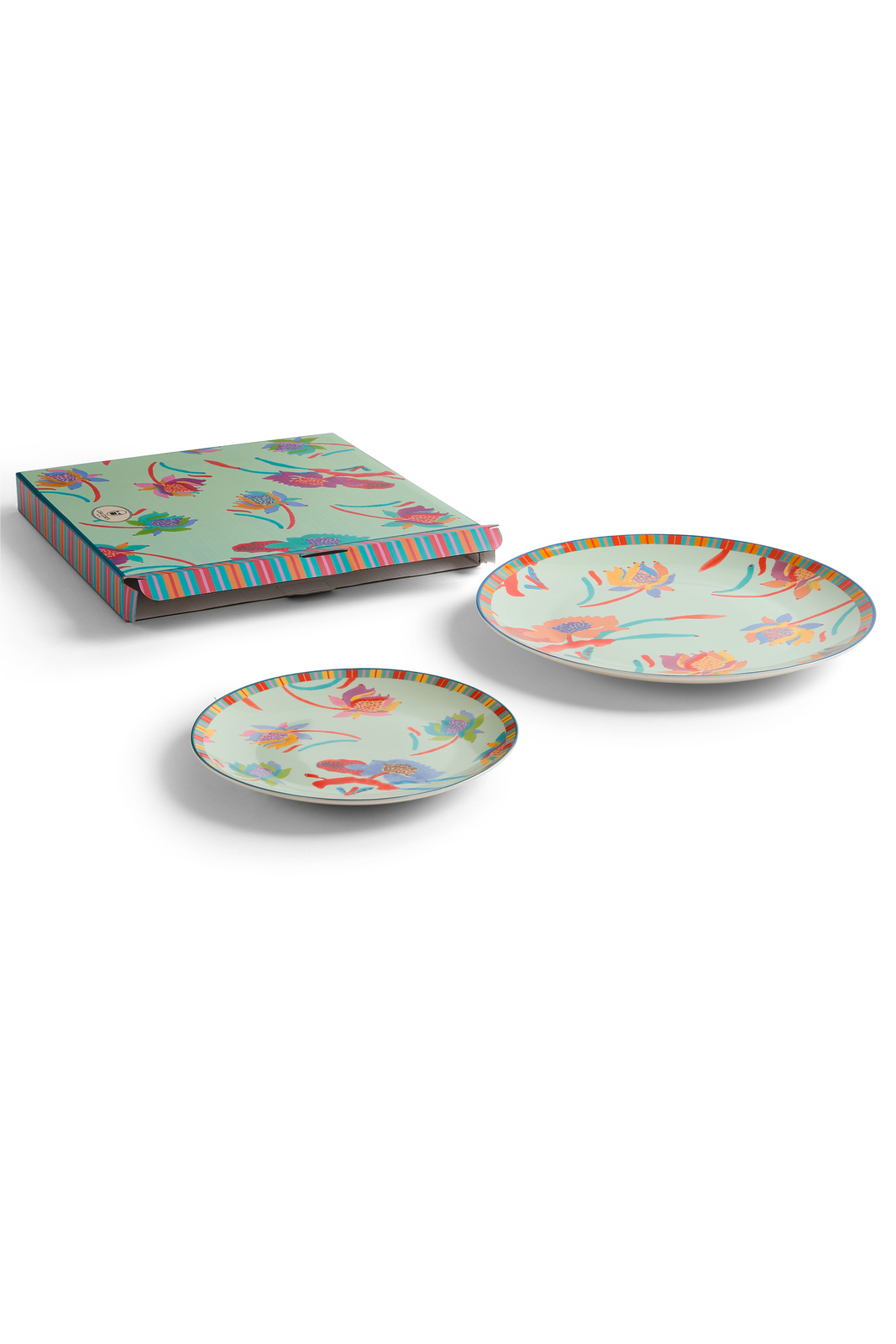 set di 2 piatti in porcellana--japanese green 