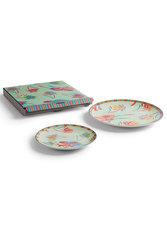 set di 2 piatti in porcellana--japanese green 