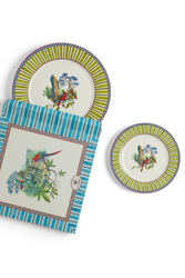 set di 2 piatti in porcellana--jungle parrot green 