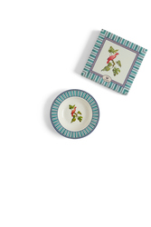 piatto fondo--jungle parrot peacock